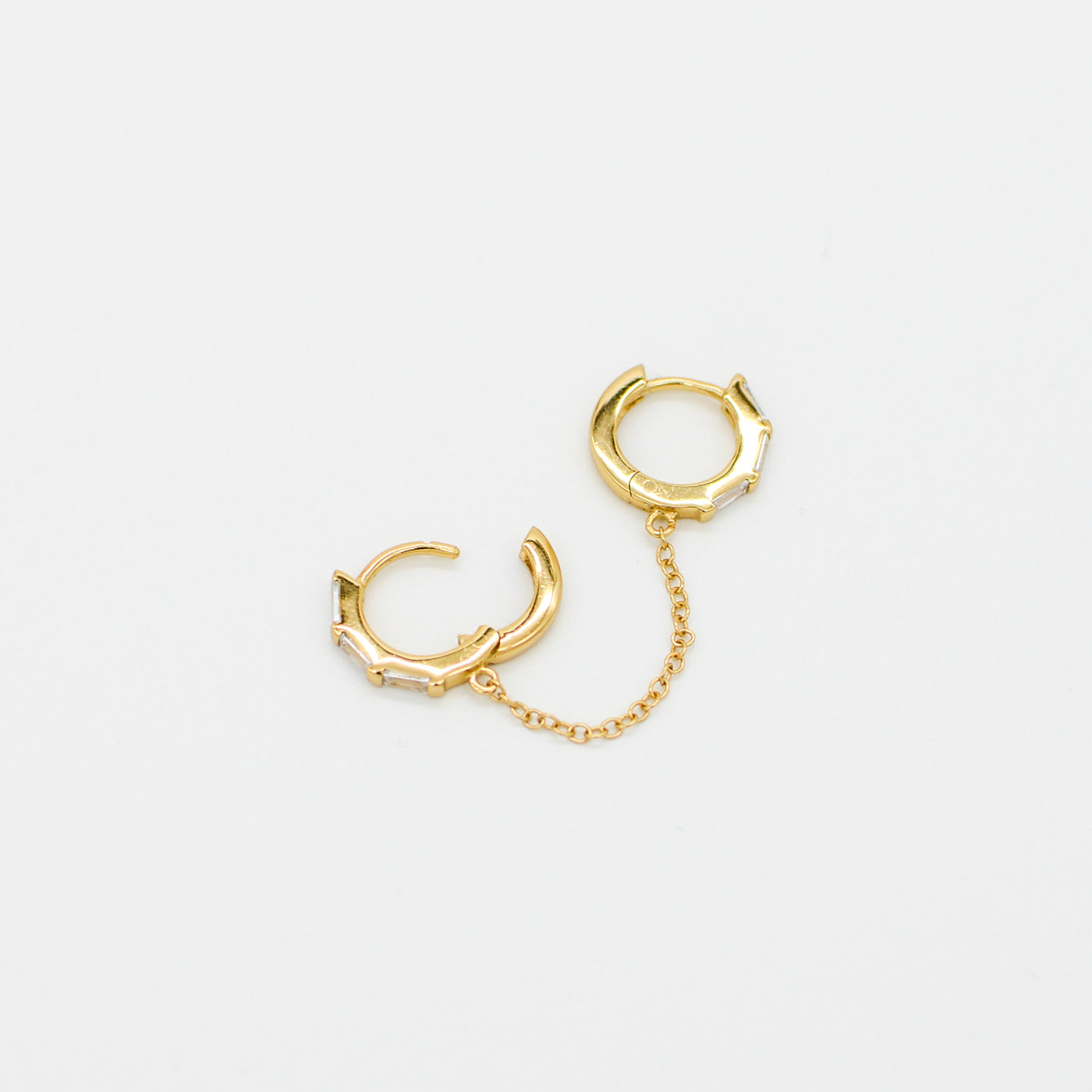 St Moritz Double Huggie w Chain