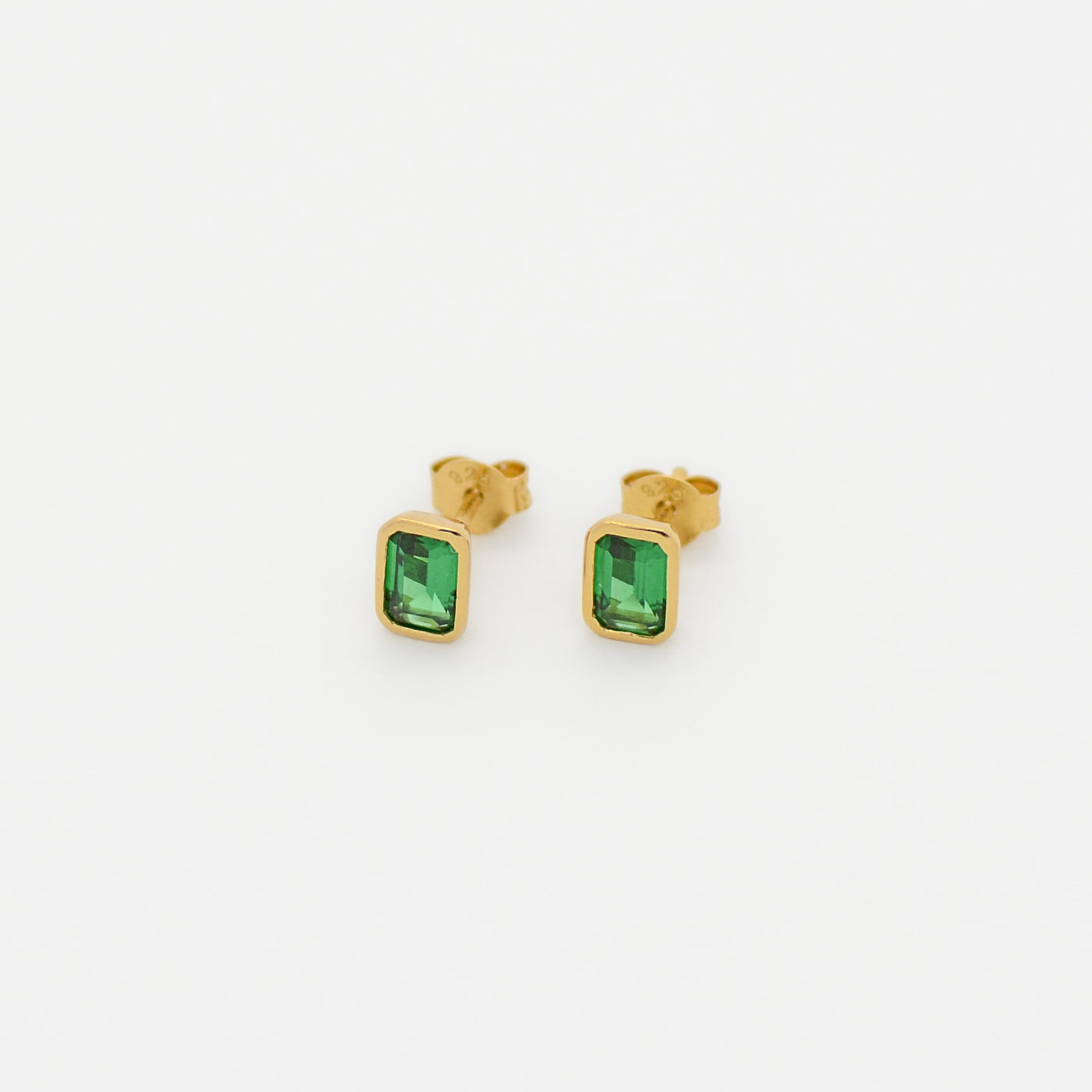 Vienna Stud in Emerald CZ