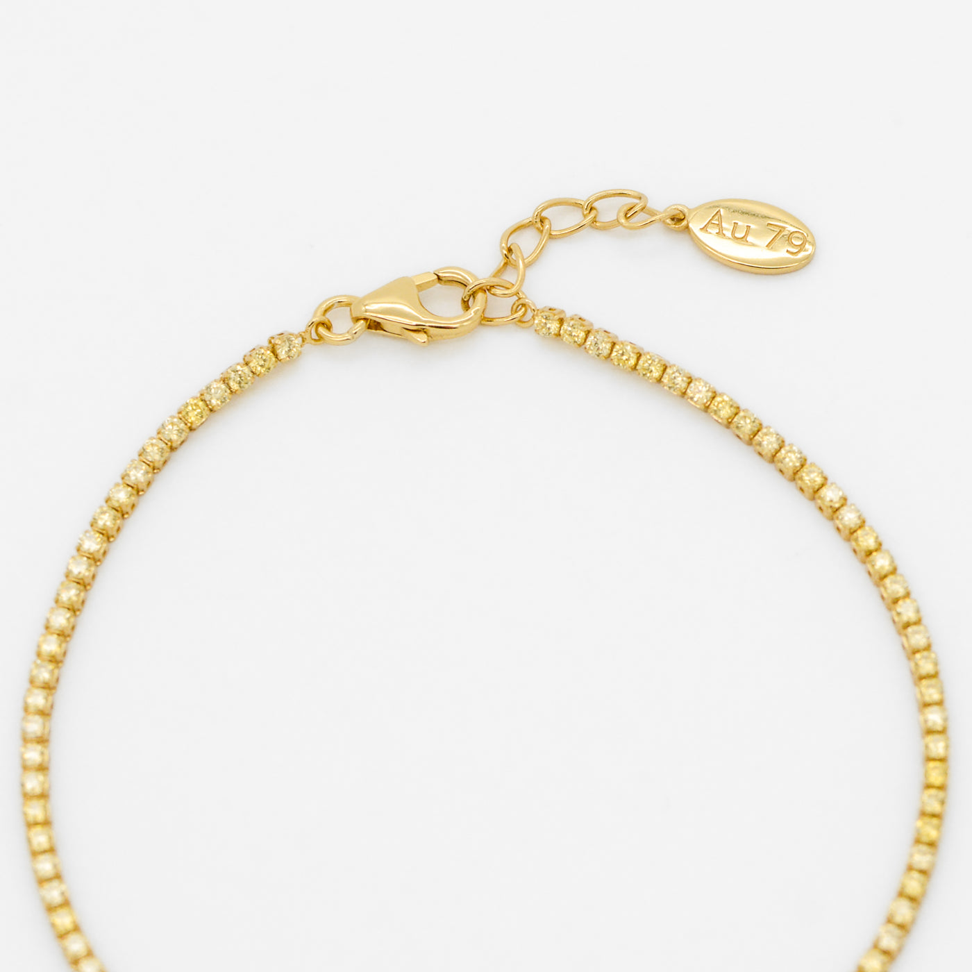 Dallas Micro Tennis Bracelet in Citrine CZ