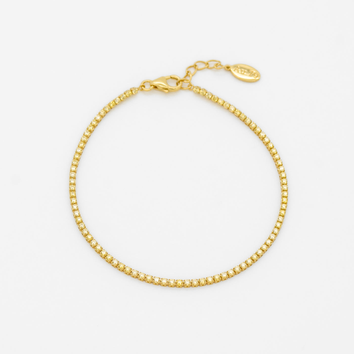 Dallas Micro Tennis Bracelet in Citrine CZ