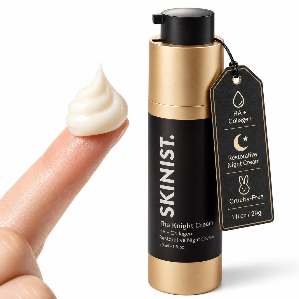 The Knight Cream: Ultra-Moisturizing Night Cream with Hyaluronic Acid and Peptides