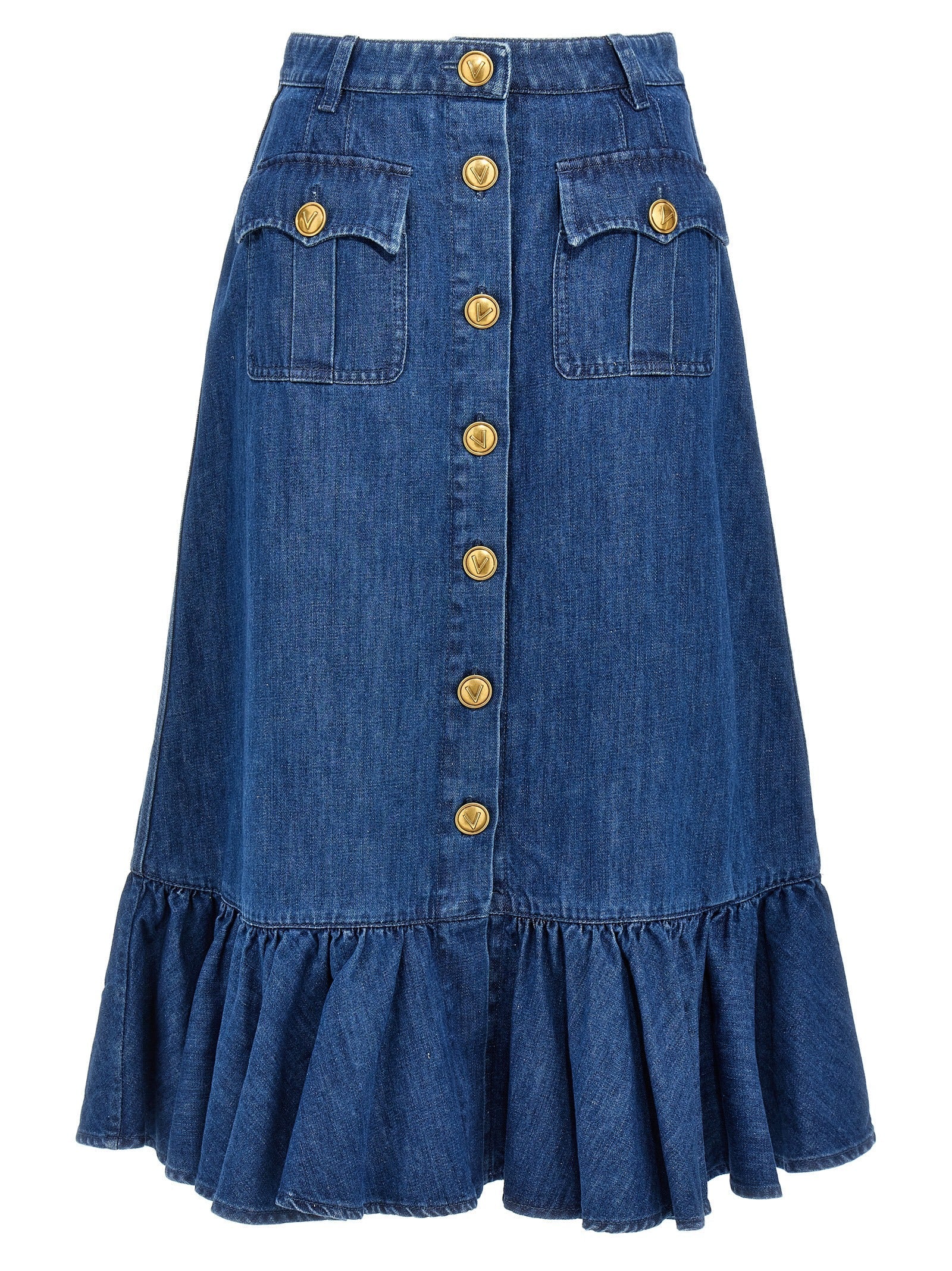 Valentino Garavani Women Valentino Garavani Denim Skirt