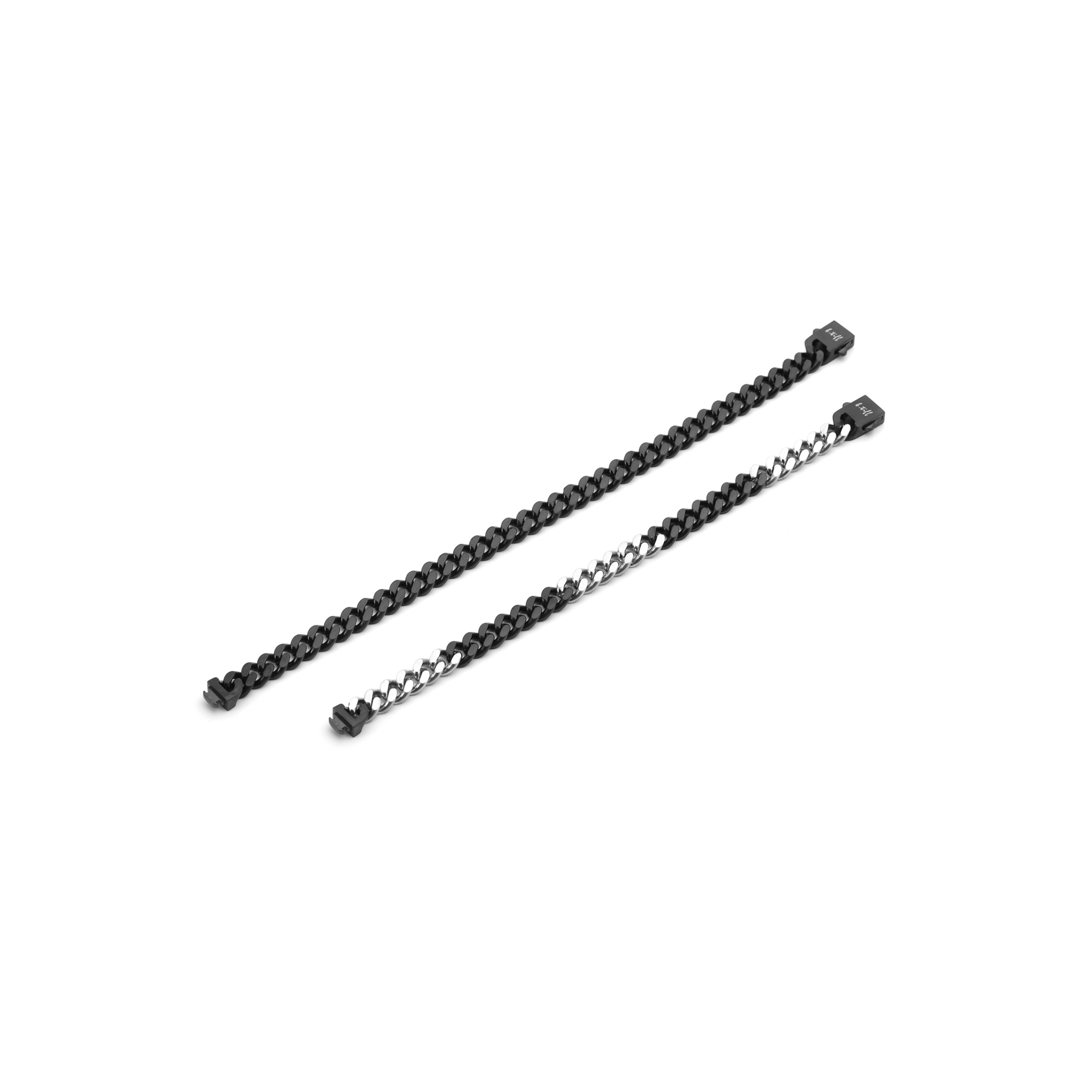 BG138B B.Tiff 8mm Black Flat Cuban Link Bracelet