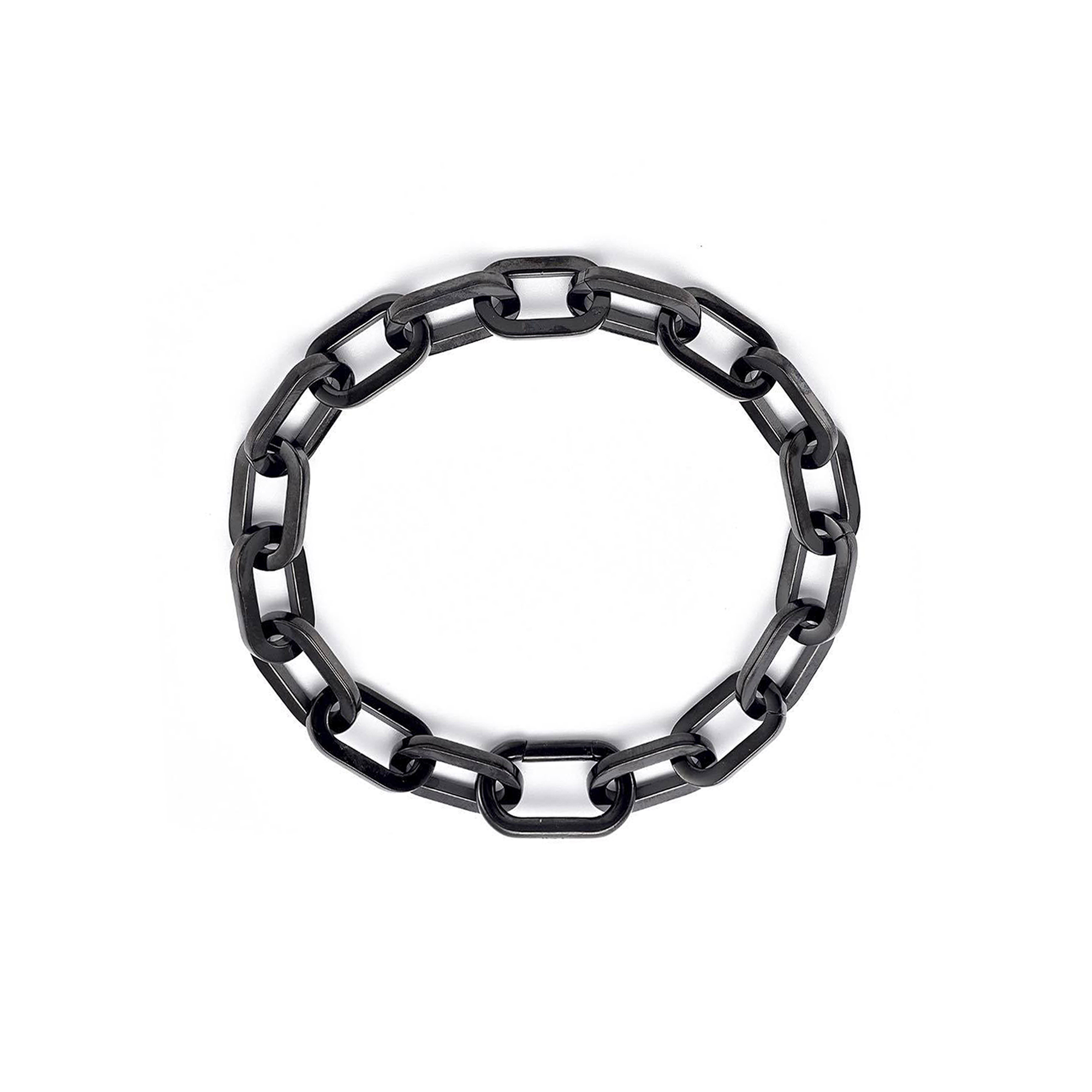 BG200B B.Tiff Black Paperclip Bracelet