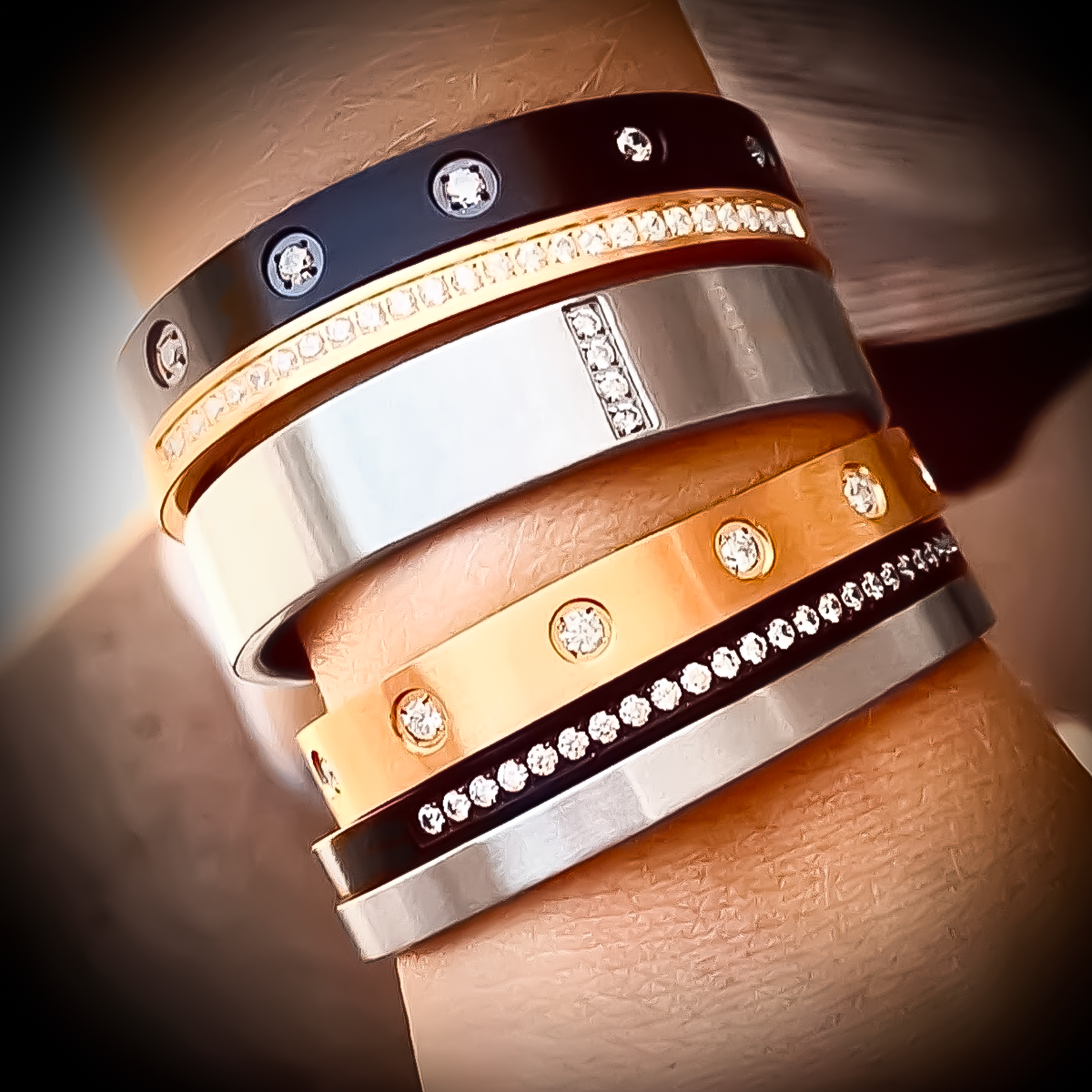 BG300W B.Tiff Simplicity Narrow Matte Bangle Bracelet by B.Tiff New York