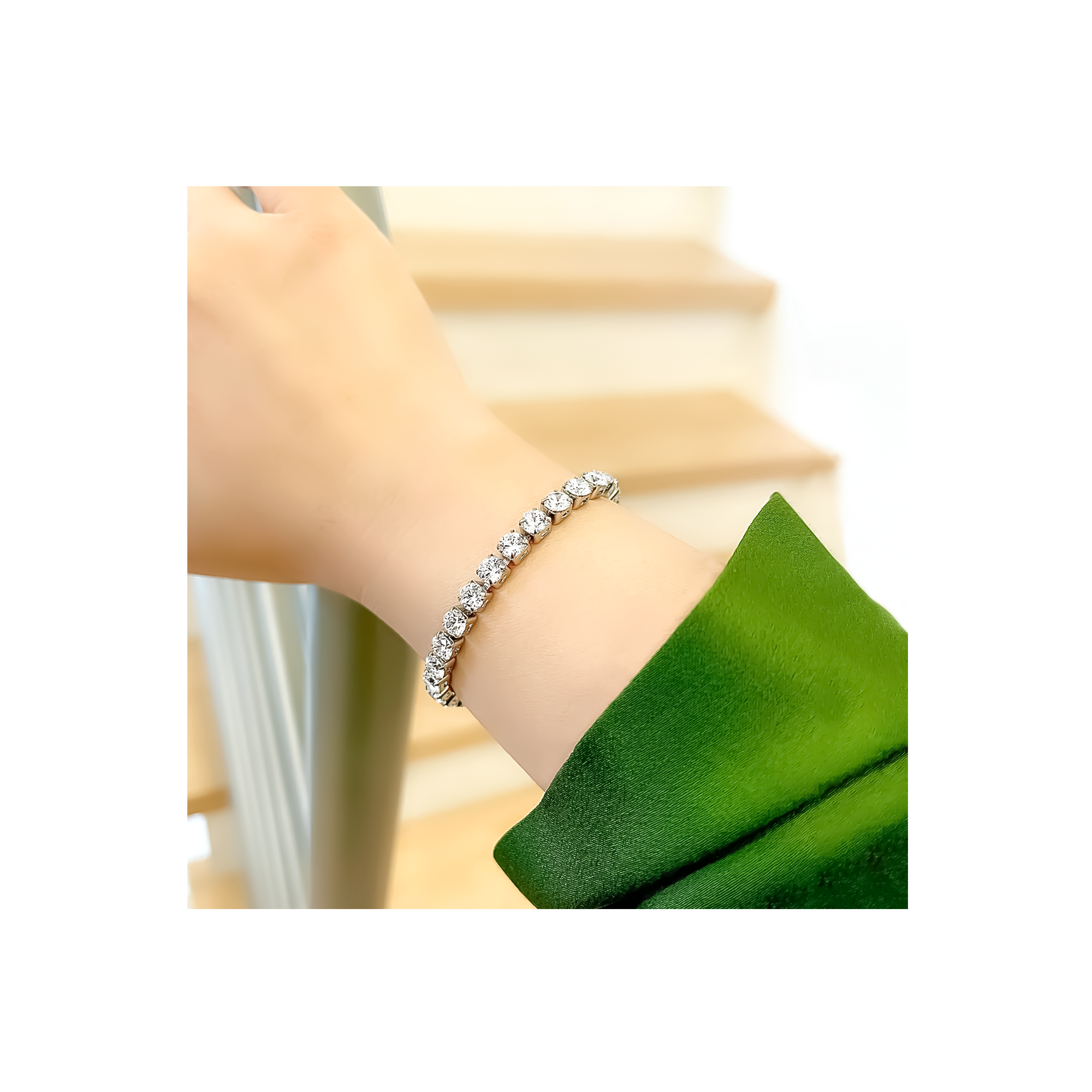 BG500W B.Tiff 5mm Tennis Bracelet by B.Tiff New York