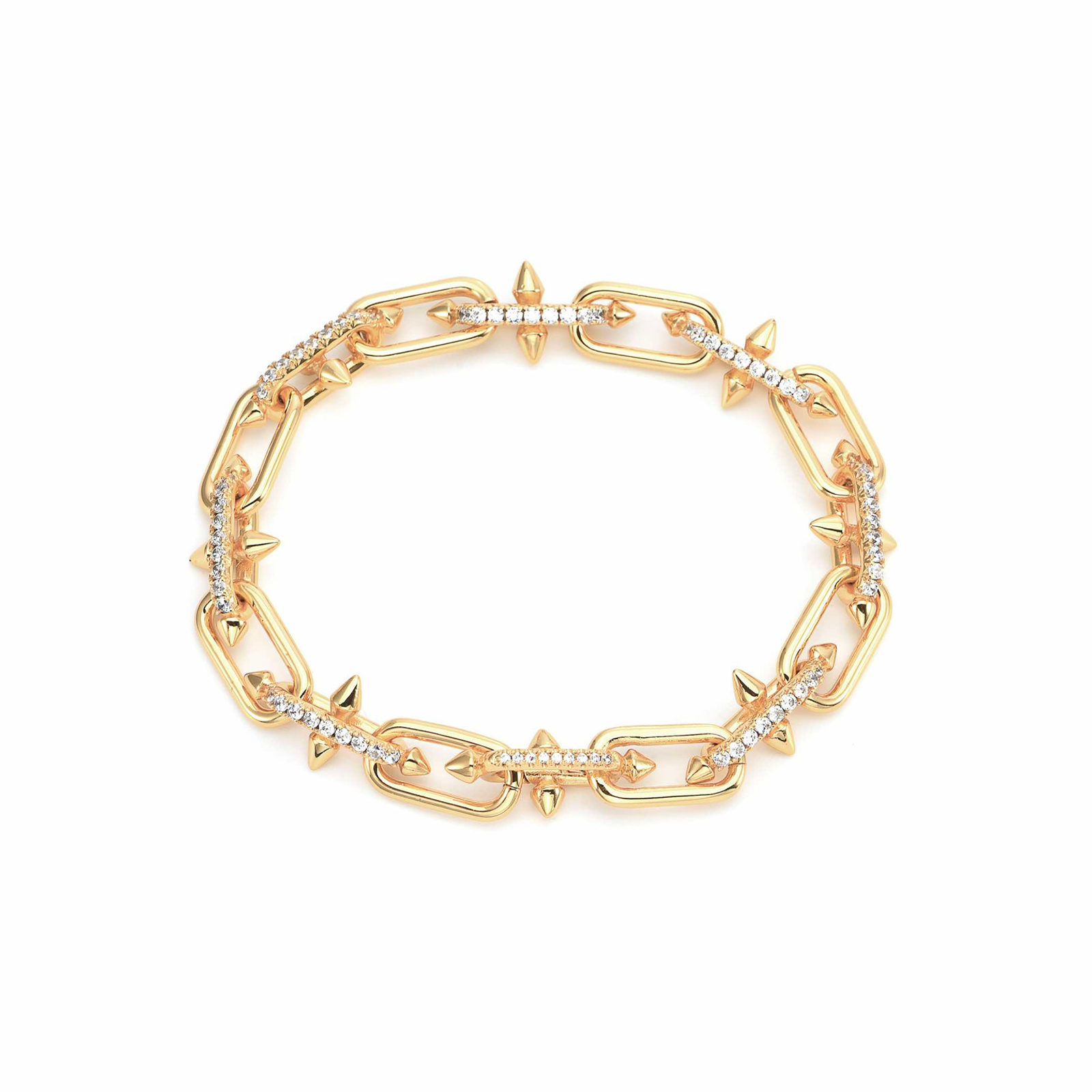 BG515G B.Tiff Gold Talon Chain Bracelet