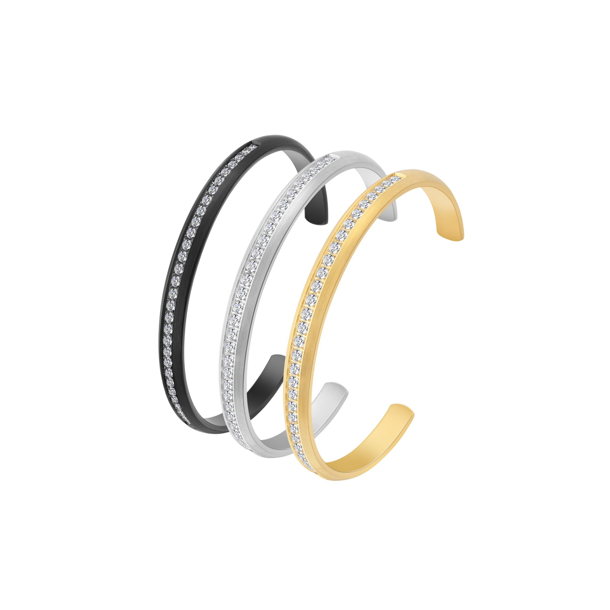 BG630G B.Tiff Gold Eternity 30 Adjustable Bangle Cuff by B.Tiff New York