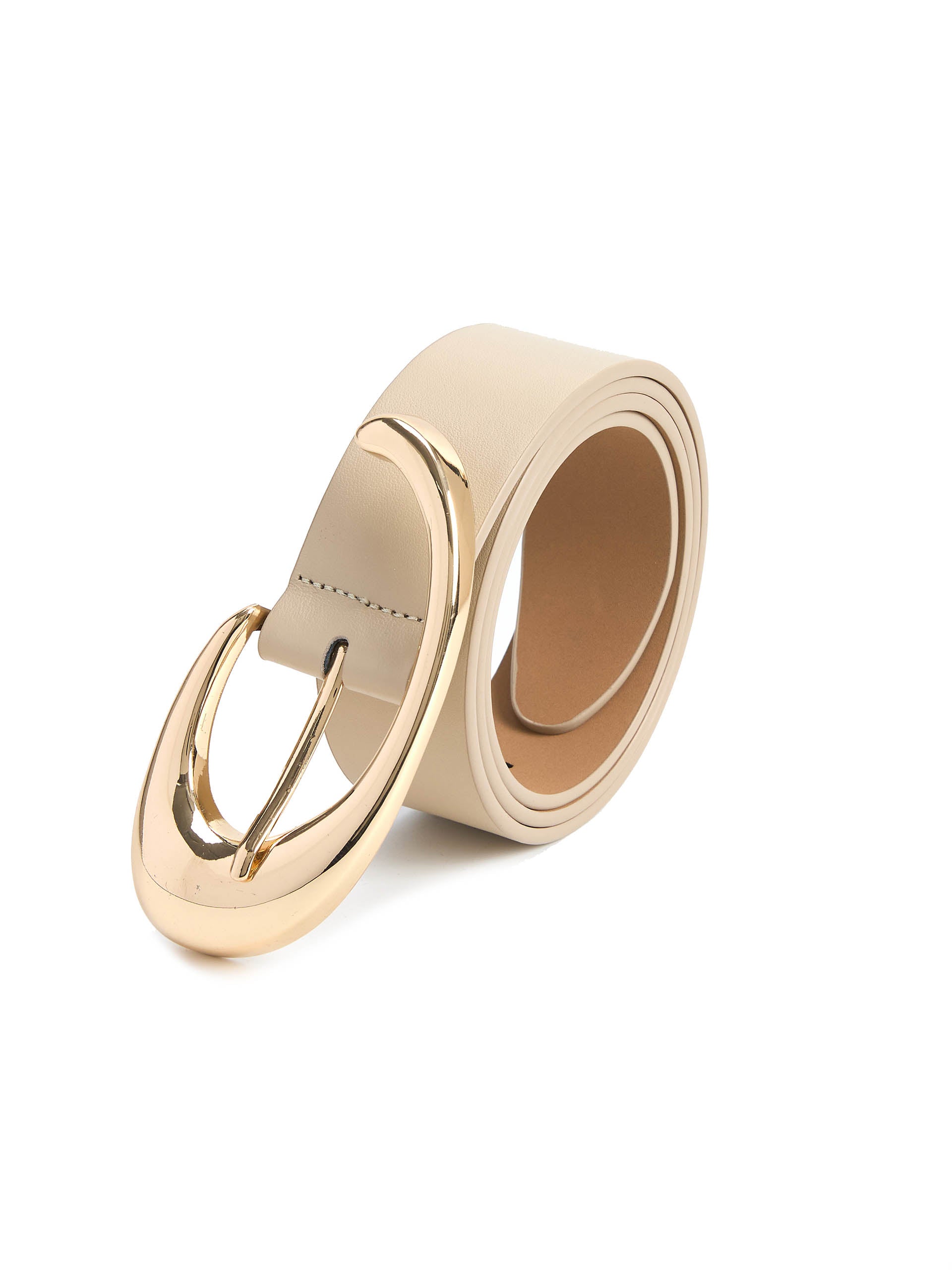 Sculpted Flow Belt in Ivory