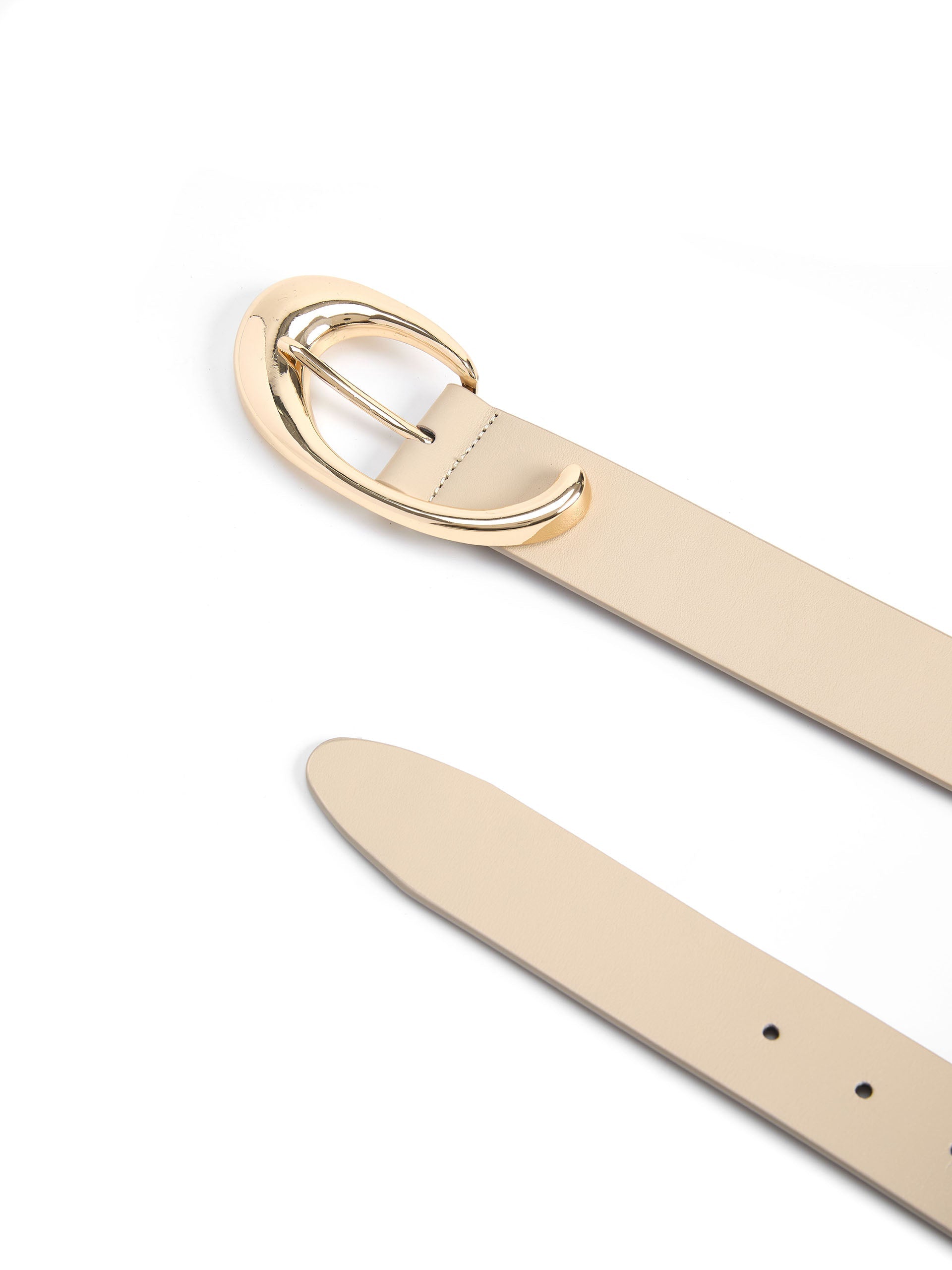 Sculpted Flow Belt in Ivory