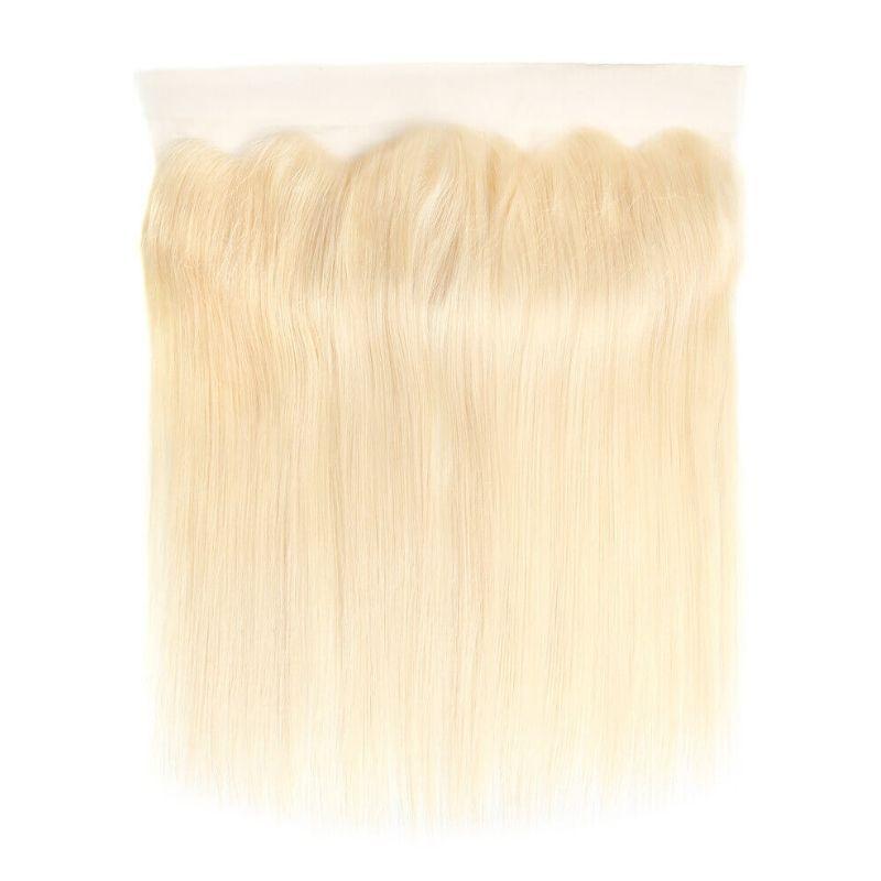 Blonde Straight 13x4 Transparent Lace Human Hair Frontal