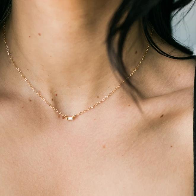 Baguette Necklace