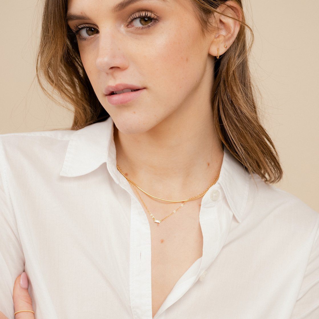 Baguette Necklace