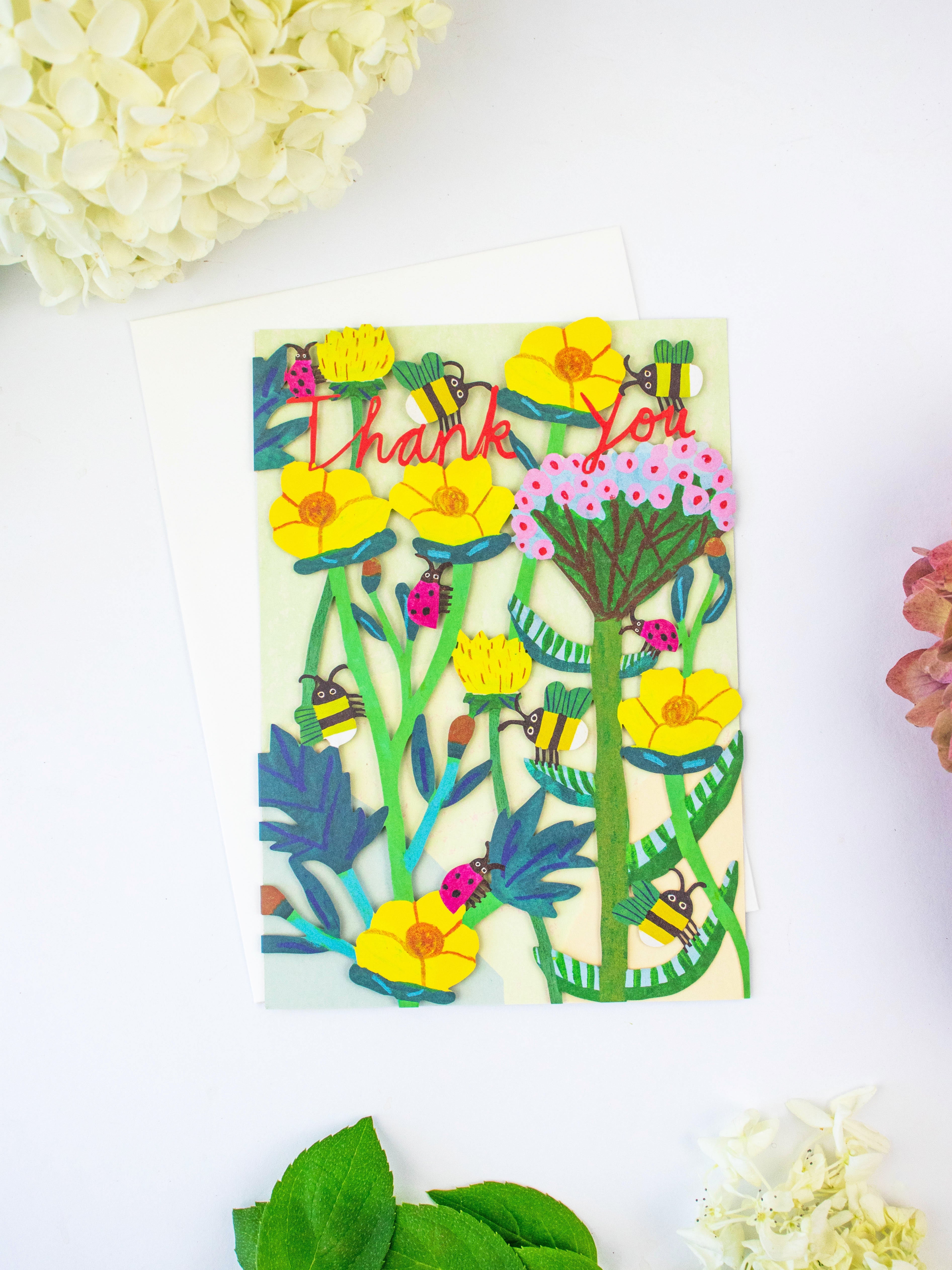 Bee Thank You Lasercut Card