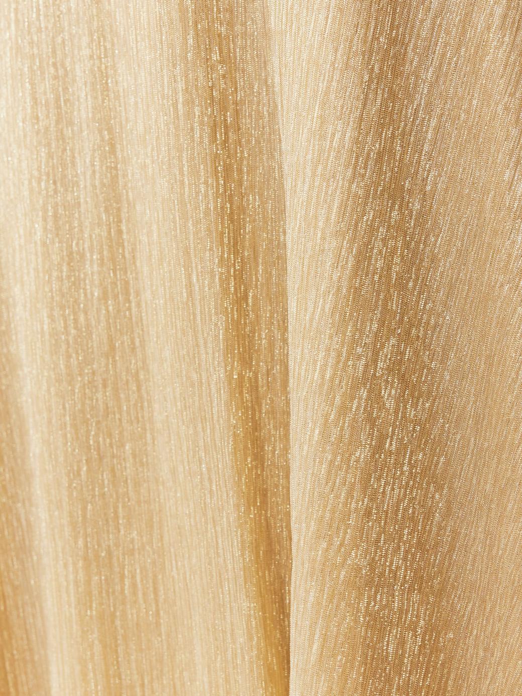 Estelle Dress - Gold Shimmer Crinkle