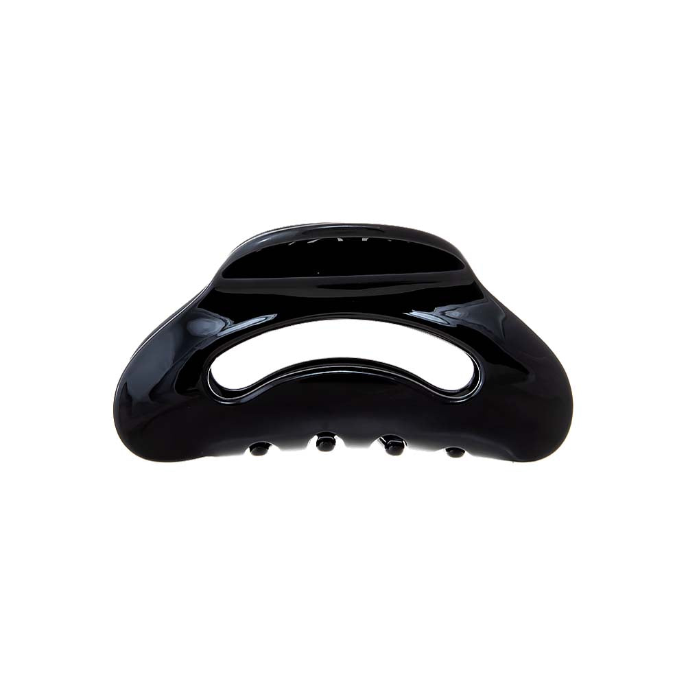 Black Oval Cutout Hair Claw Clip - Adina's Jewels