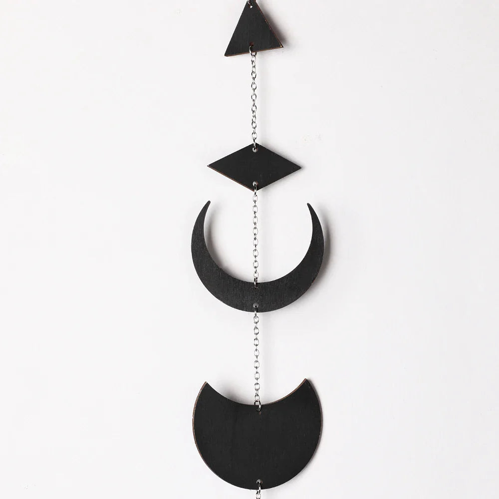 Black Moon Phase Wall Hanger