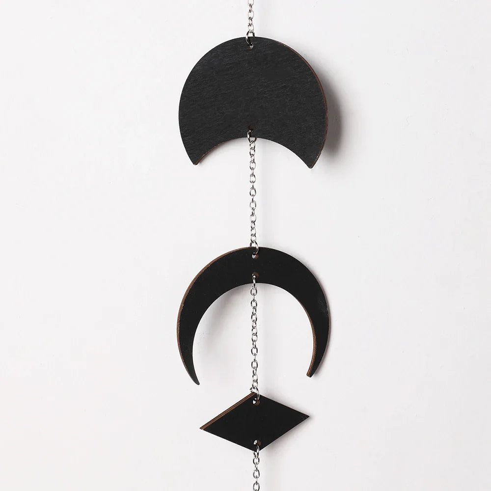 Black Moon Phase Wall Hanger