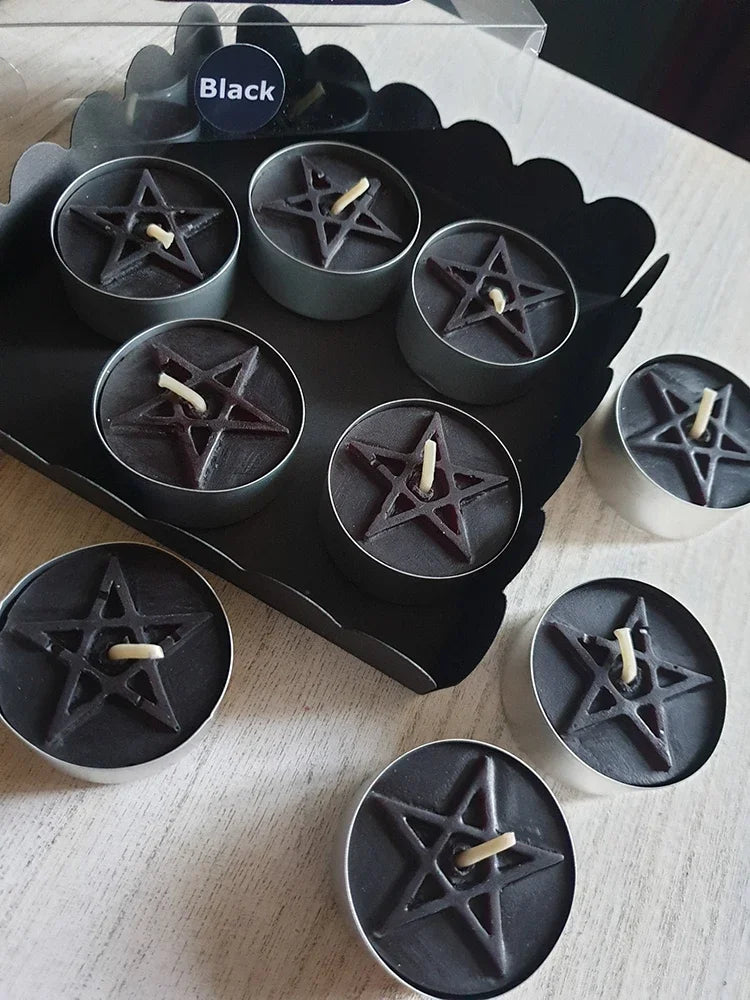 Pentacle Beeswax Tea Light Candles