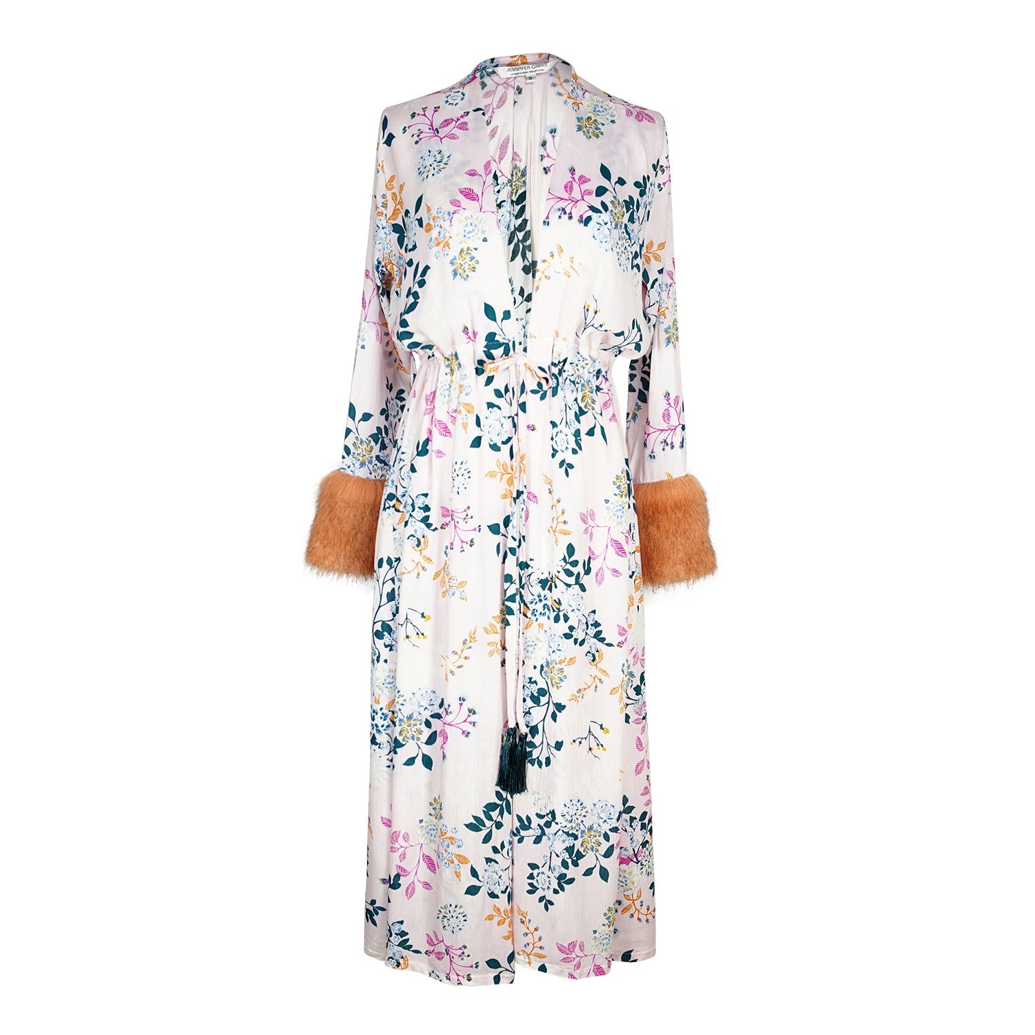 Blush Garden Faux Fur Duster