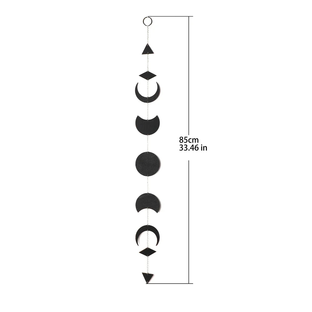 Black Moon Phase Wall Hanger