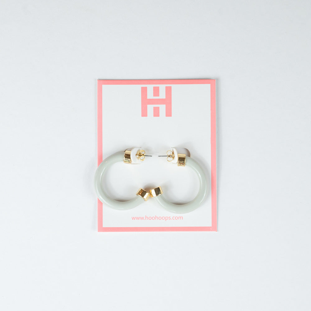 Mini Hoops - Bone White