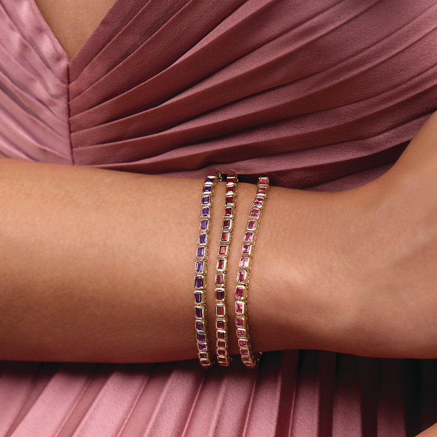 Gemstone Tennis Bracelet