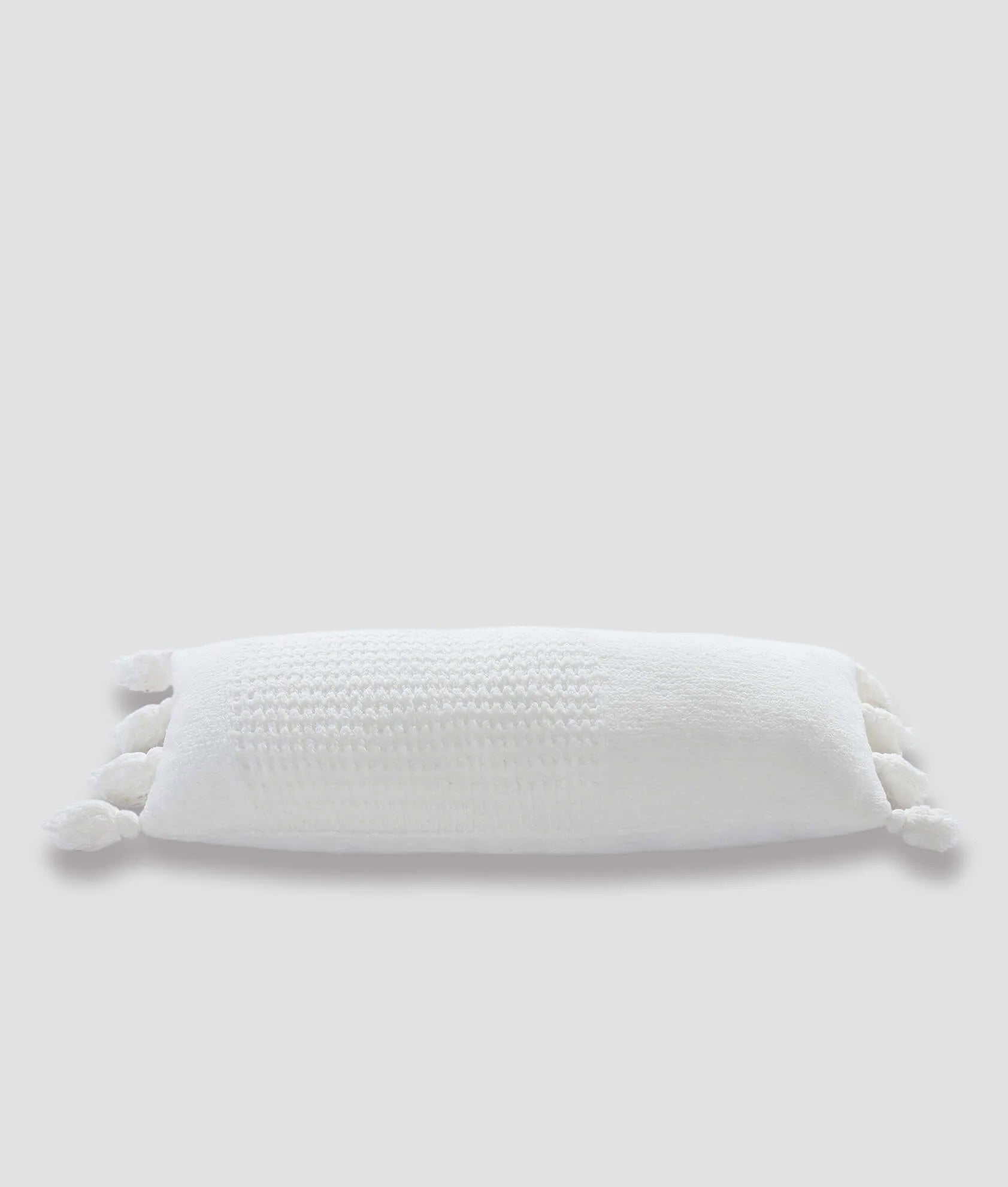 Braided Pom Pom Lumbar Pillow