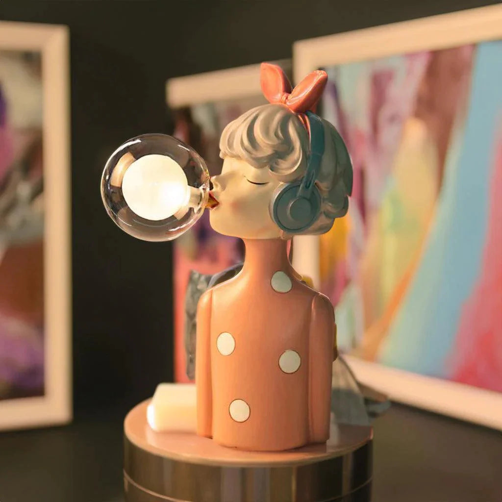 Bubble Gum Girl Table Lamp | 3CARATS
