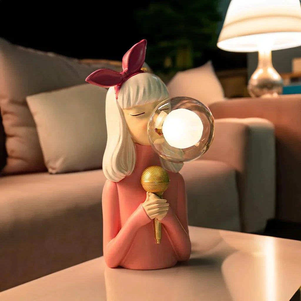 Bubble Gum Girl Table Lamp | 3CARATS