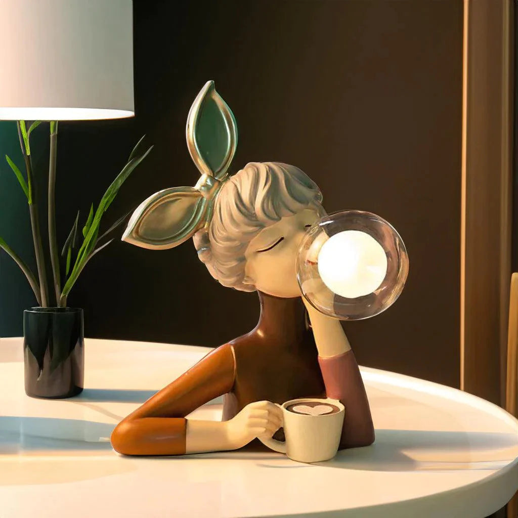 Bubble Gum Girl Table Lamp | 3CARATS