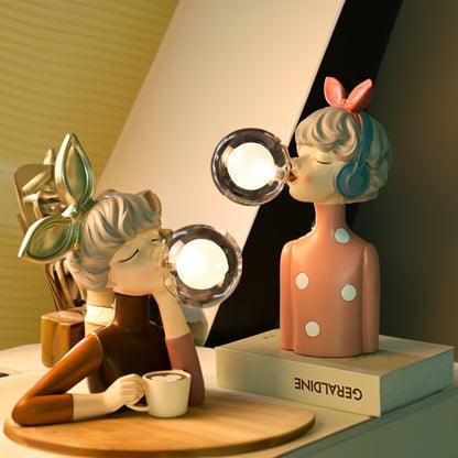 Bubble Gum Girl Table Lamp | 3CARATS