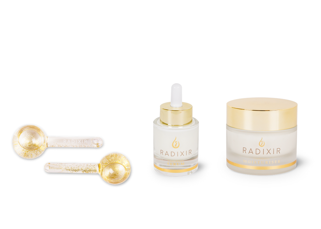 Radixirbeauty bundle ice globes, confidence serum and moisturiser