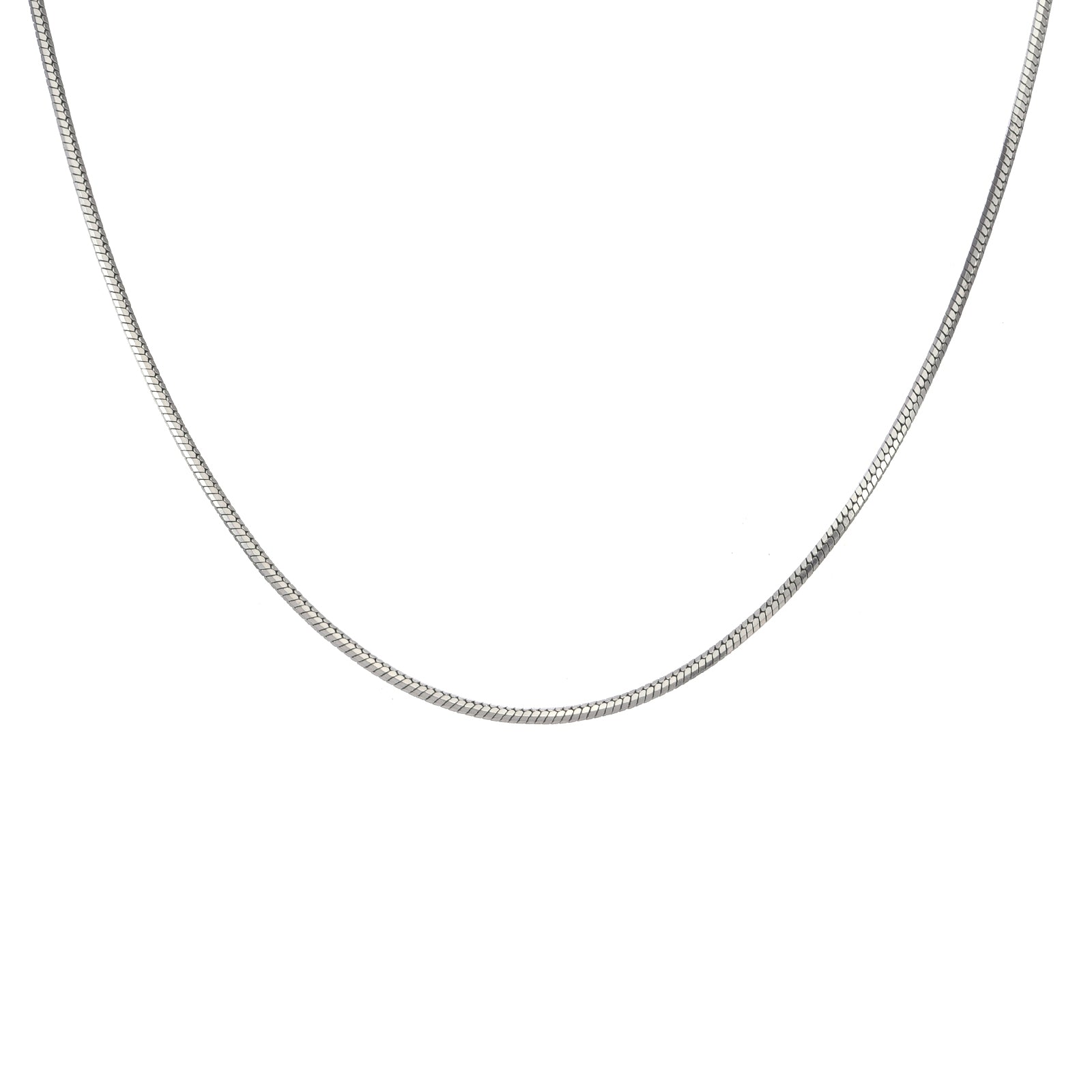 C001W B.Tiff Octagonal Herringbone Chain Necklace