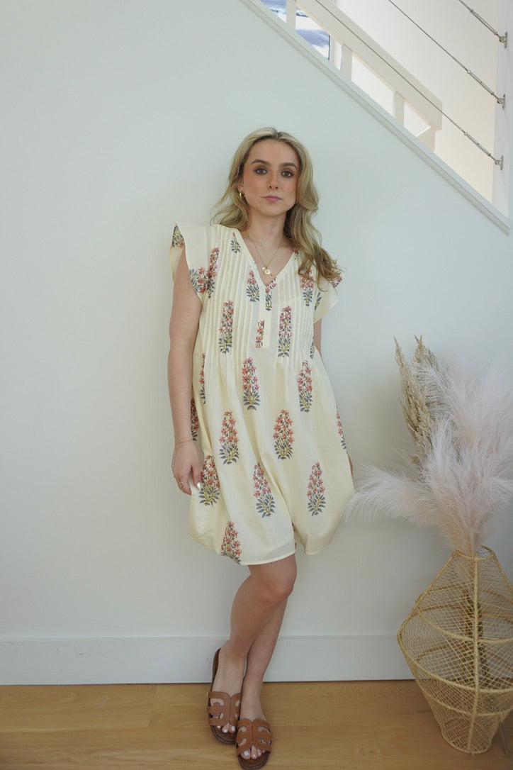 Doris Mini Dress - Pink Hydrangea