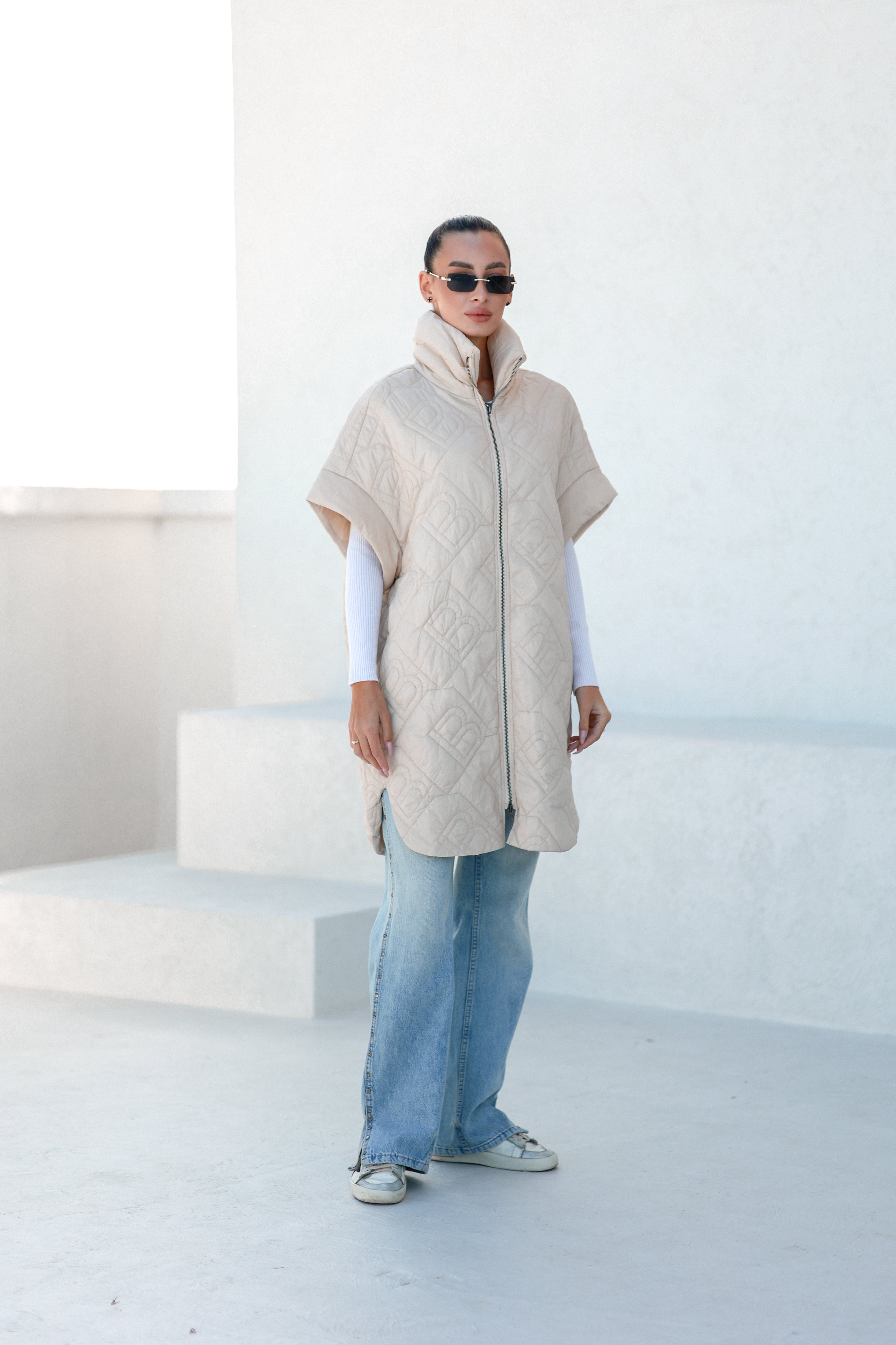Bianca Relaxed Fit Embossed Vest