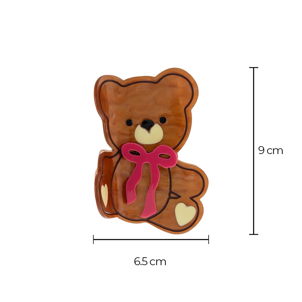 Honey Bear Bow Claw Clip - Adina's Jewels