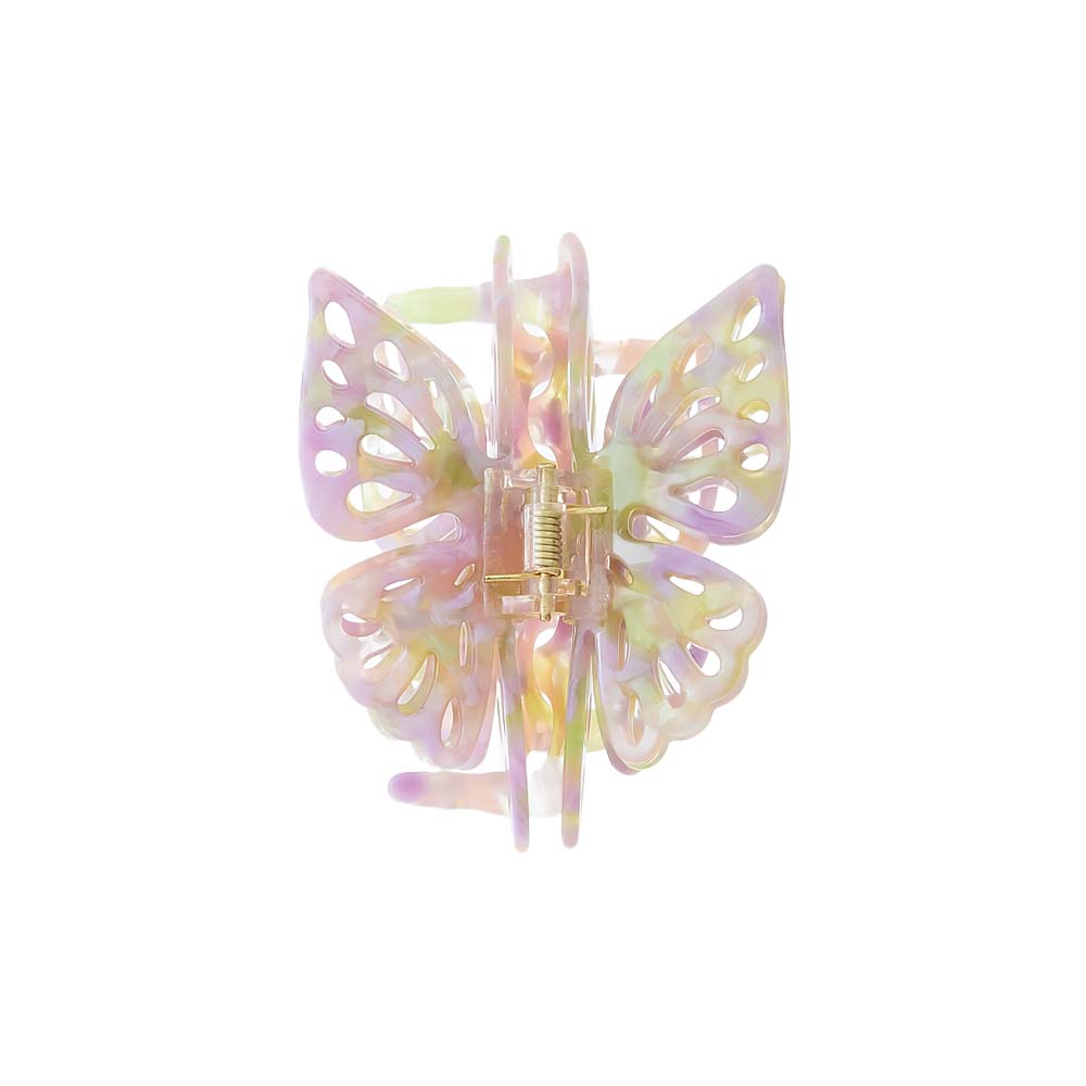 Pastel Pretty In Pink Butterfly Claw Clip - Adina's Jewels