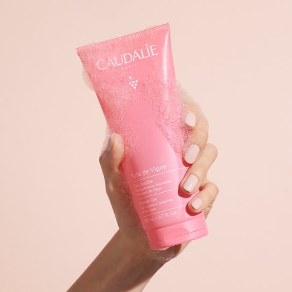 Caudalie Rose de Vigne Shower Gel 200 ml -3 Pack