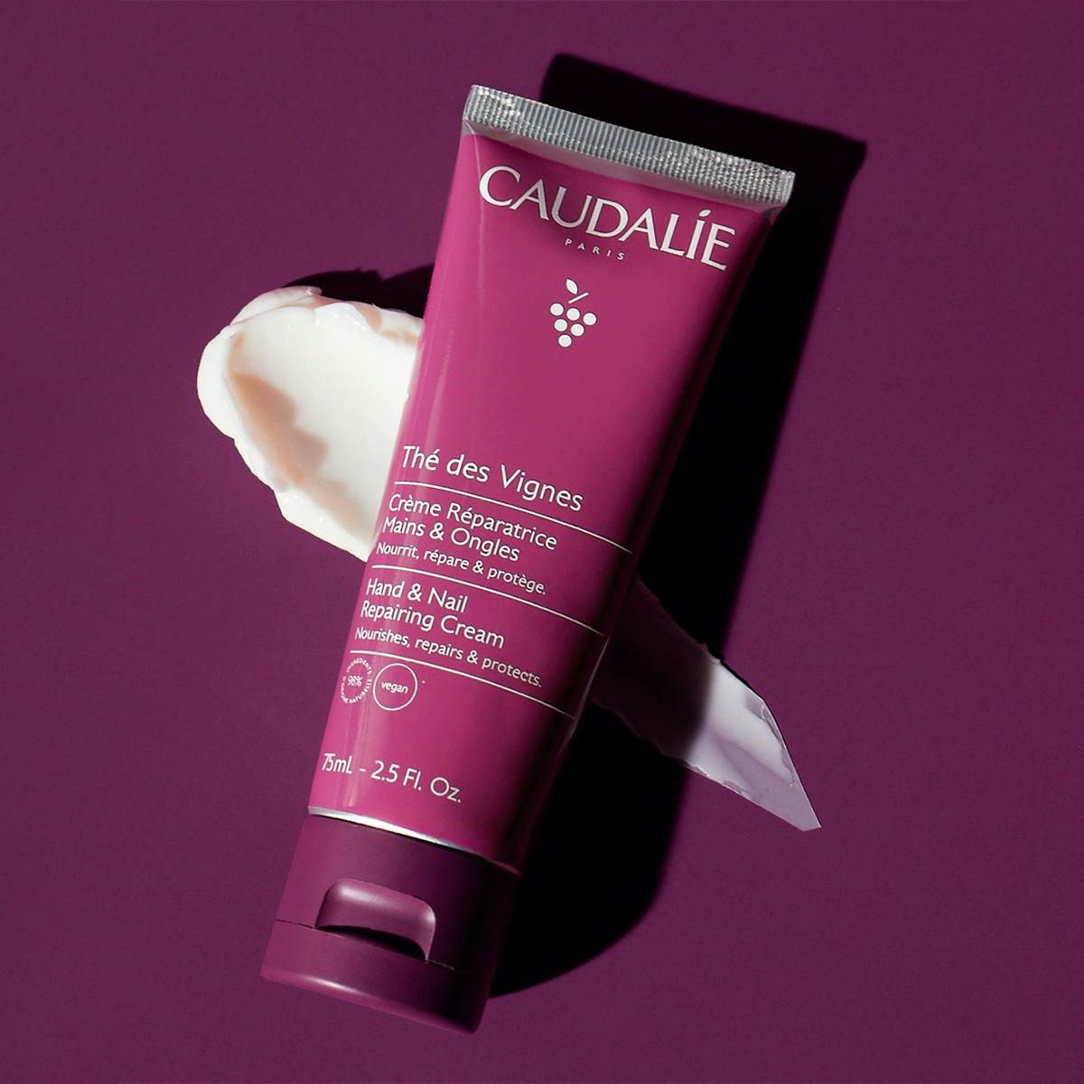 Caudalie The Des Vignes Repairing Hand and Nail Care Cream 75 ml -3 Pack