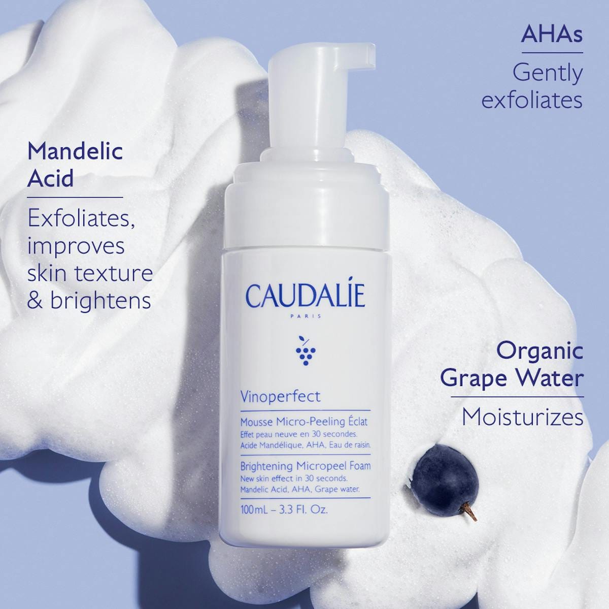 Caudalie Vinoperfect Instant Brightening AHA Micropeel 100 ml