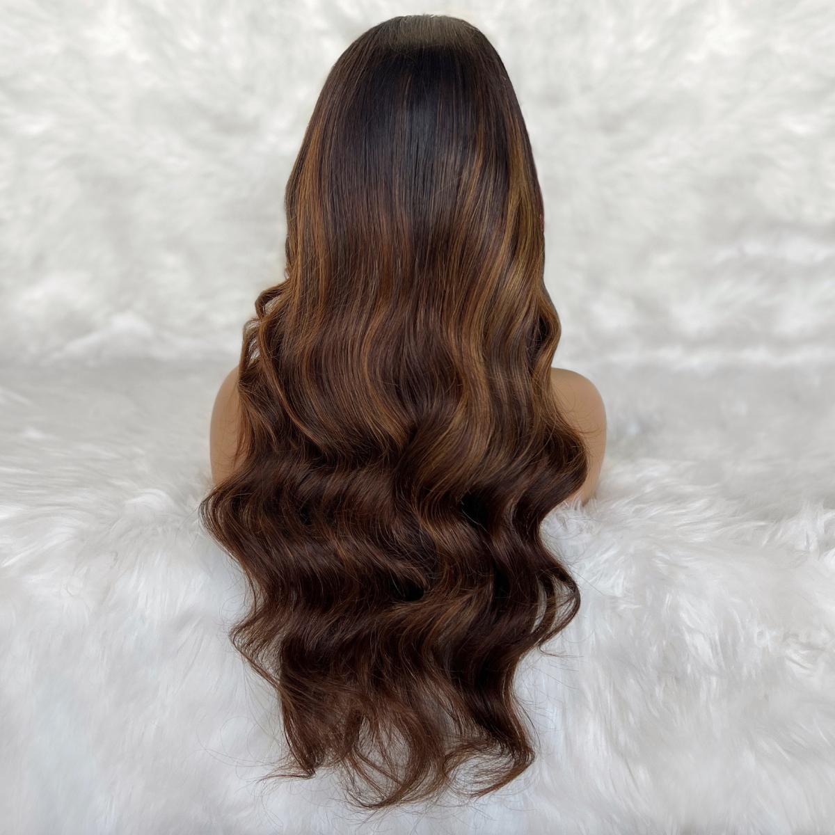 Celine Glueless 5x5 HD Lace Professionally Colored 100% Human Hair Closure Wig