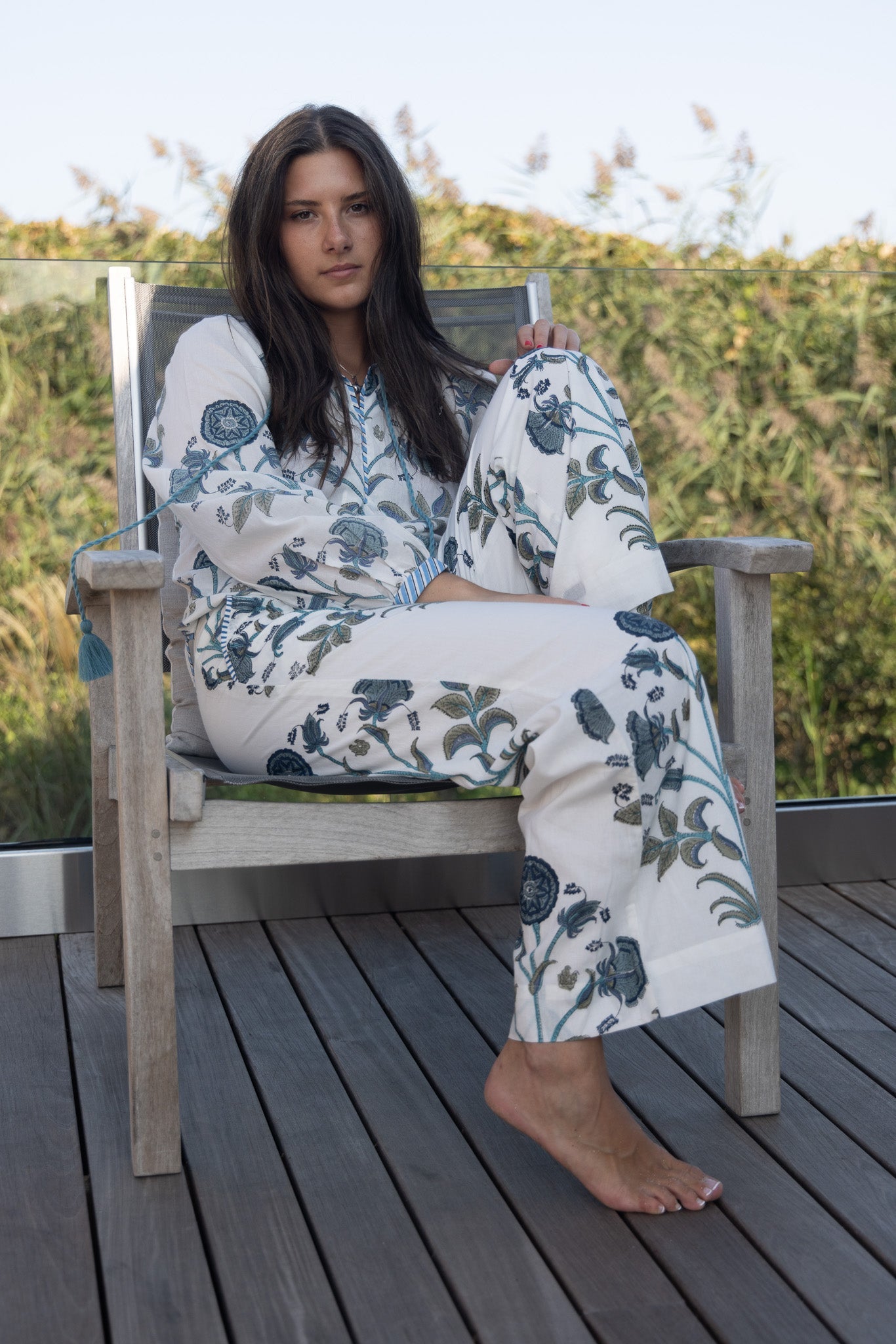 Edison Pant in BLUE VINE