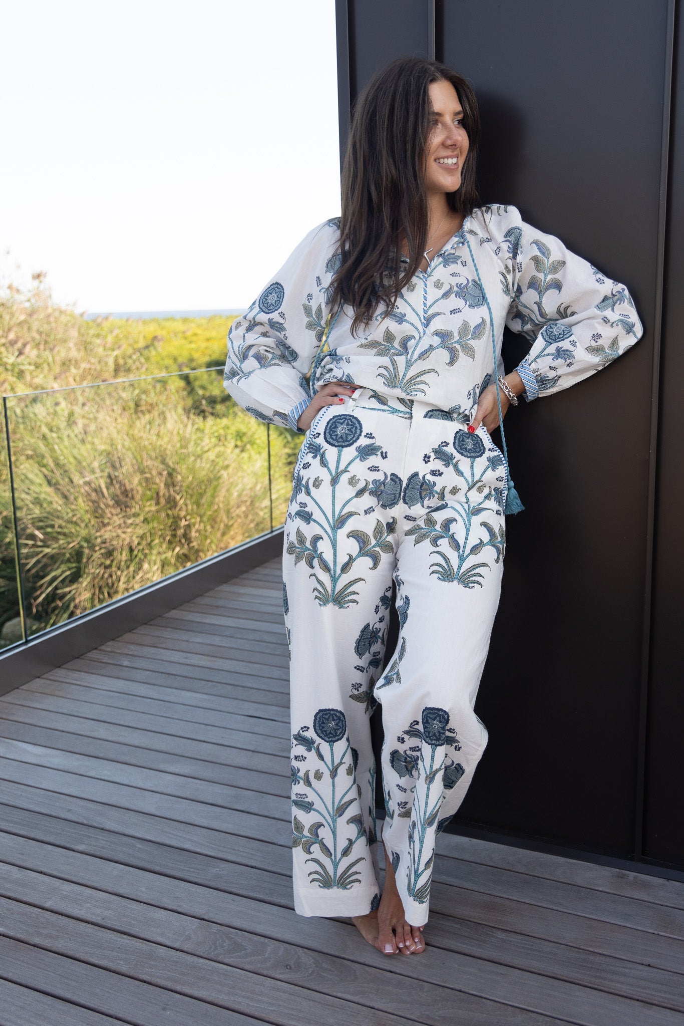 Edison Pant in BLUE VINE