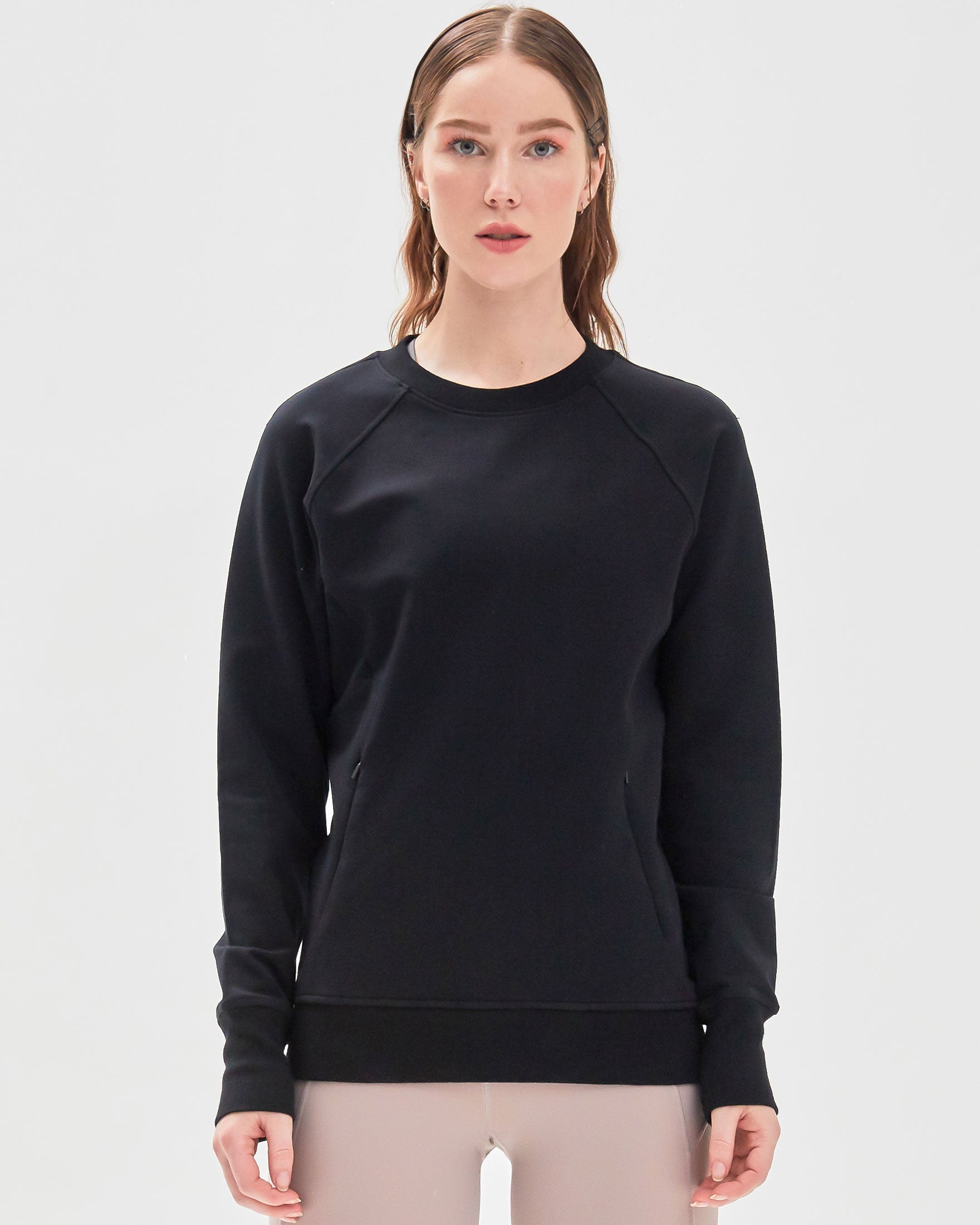 City Zip Slim Crewneck Sweatshirt-5