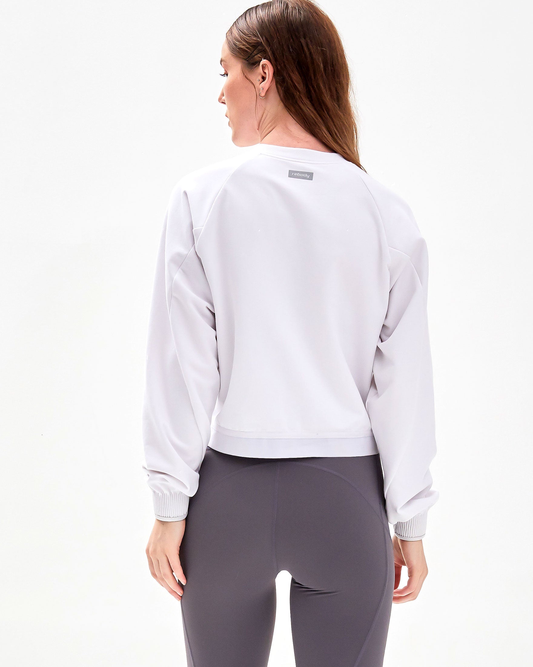 City Zip Crop Crewneck Sweatshirt-2