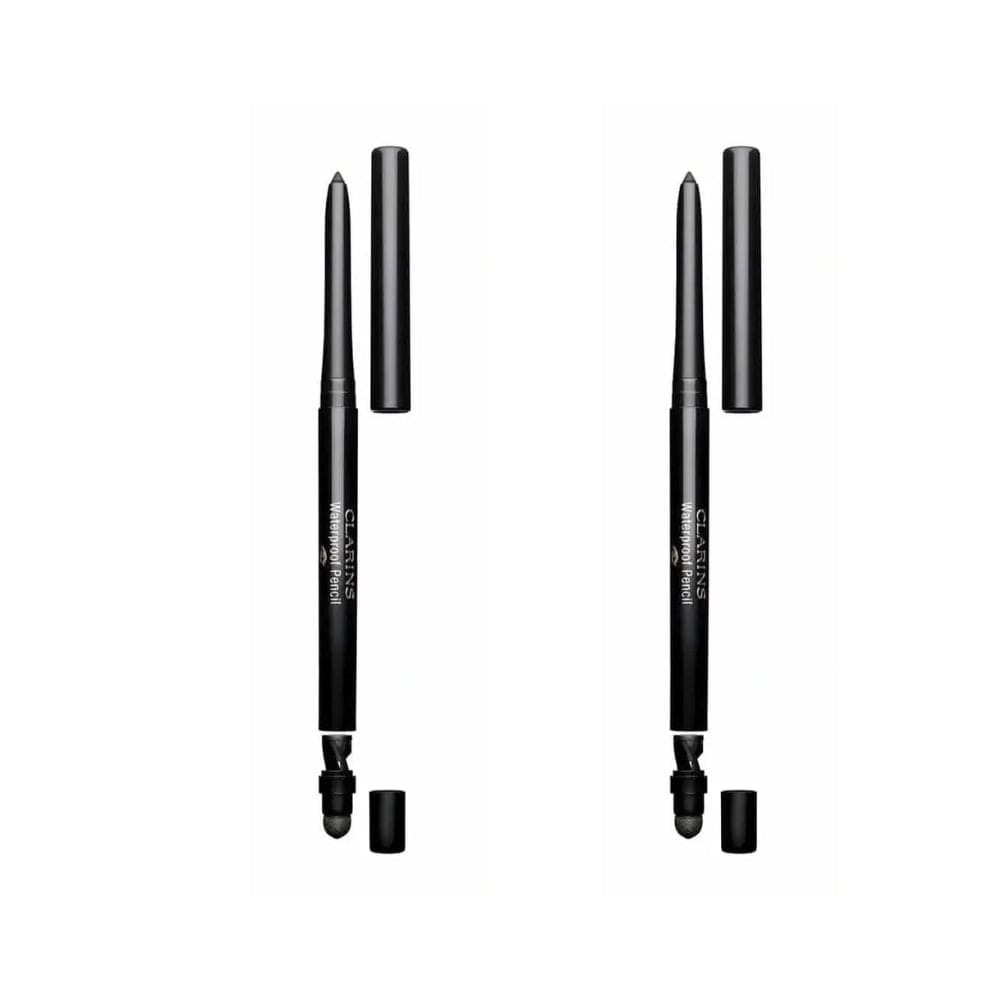 Clarins Waterproof Eye Pencil 01 Noir / Black Eyeliner -2 Pack
