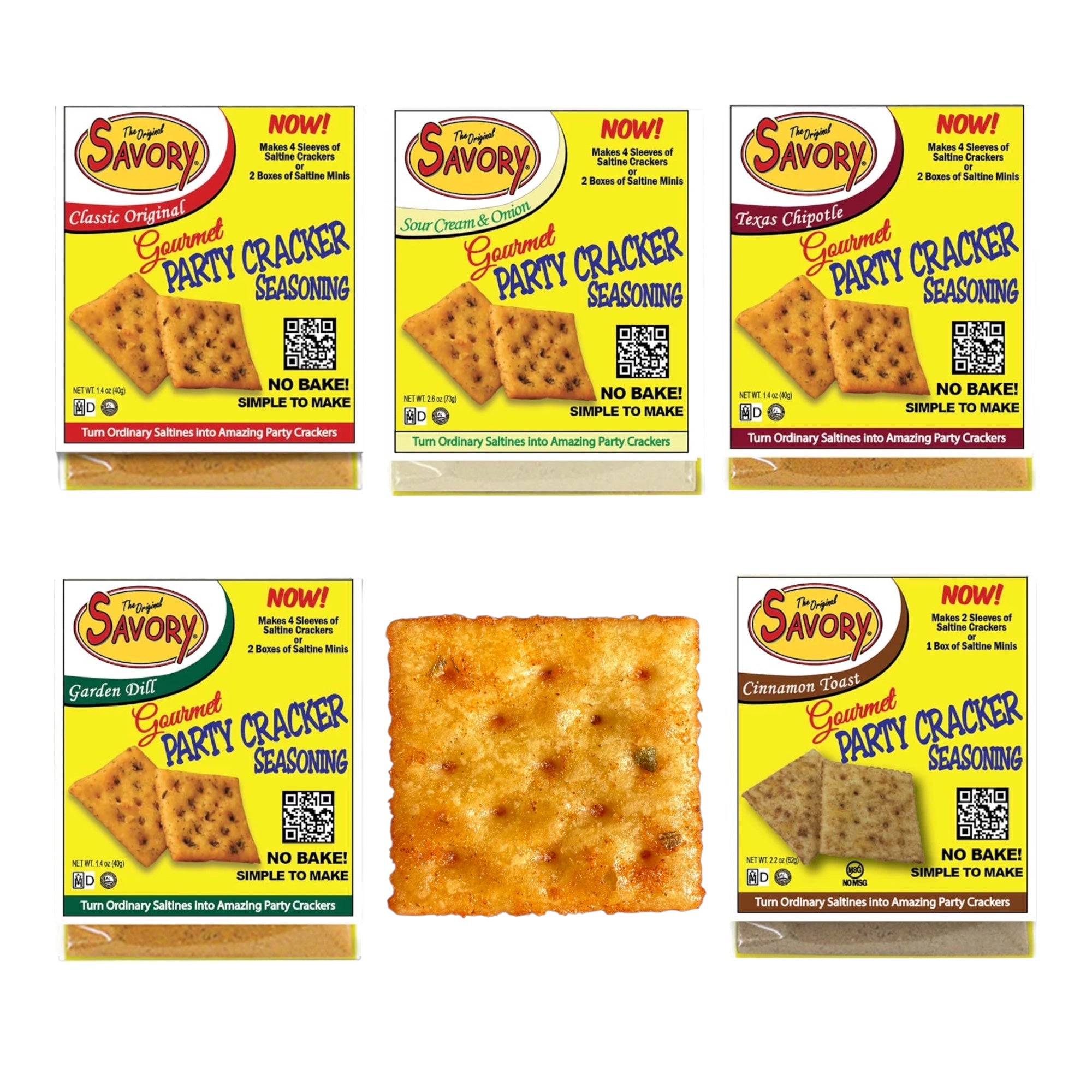 Savory Party Cracker Seasonings | 6 Flavors