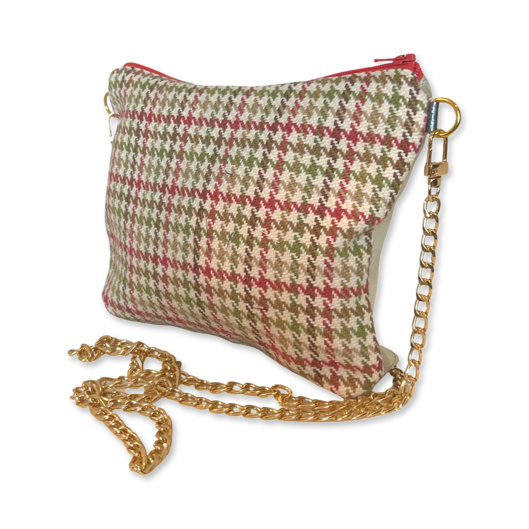 Couvertures et Tenues du Jour Neutral Vintage Scarf Crossbody Bag