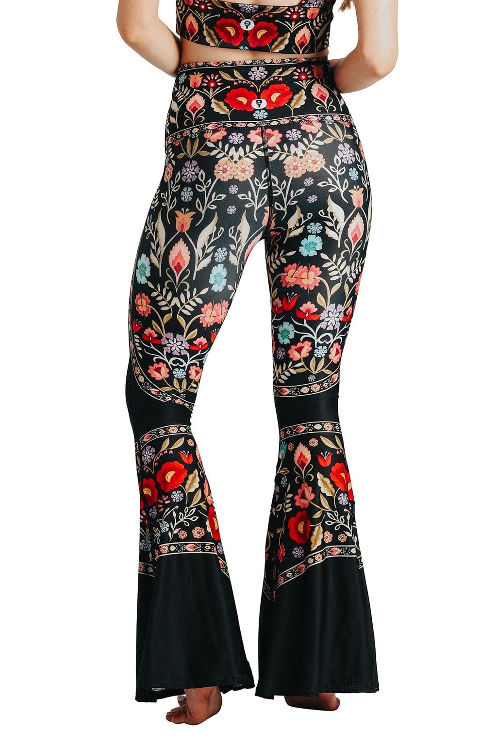 Yoga Democracy Leggings Rustica Printed Bell Bottoms